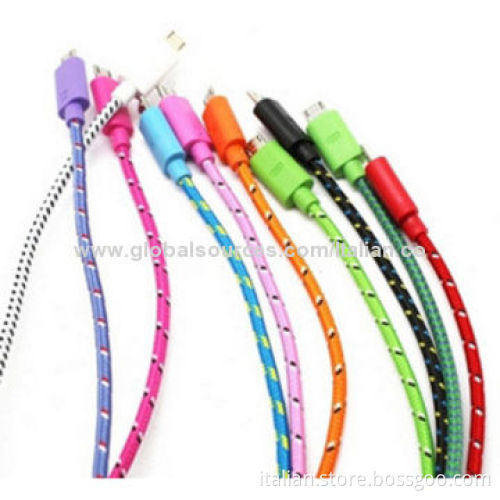 Micro USB Cable with Data and Charging Sync, Molded Type Connector, 1 to 10m Available Length
